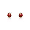 Clous d'oreilles or 750 jaune laque