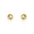 Boucles d&rsquo;oreilles or 750 jaune diamant