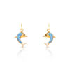 Boucles d'oreilles or 750 jaune laque