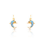 Boucles d&rsquo;oreilles or 750 jaune laque
