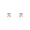 Boucles d'oreilles or 750 jaune zirconia