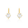 Boucles d'oreilles or 750 jaune zirconia