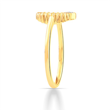 Bague or 750 2 tons diamants