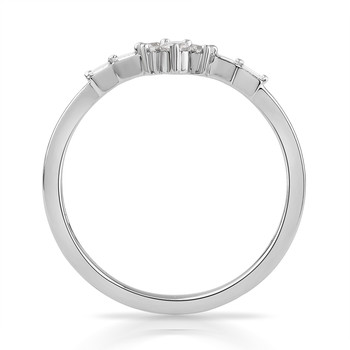 750 white gold diamond ring