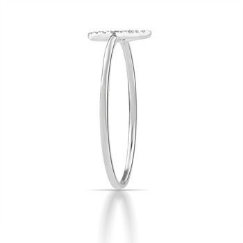 750 white gold diamond ring