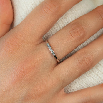 Bague or 750 blanc diamants