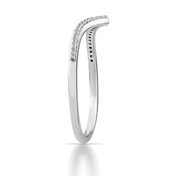 Bague or 750 blanc diamants