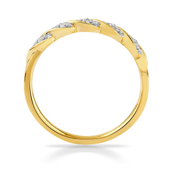 Bague or 750 2 tons diamants