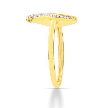 Bague or 750 2 tons diamants