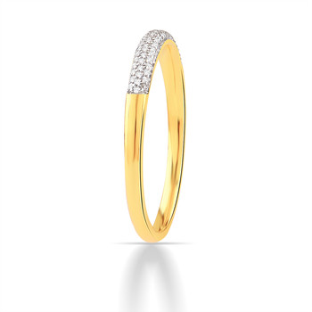 Bague or 750 2 tons diamants