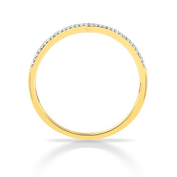 Bague or 750 2 tons diamants