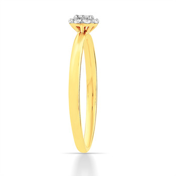 Bague or 750 2 tons diamants
