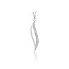 Pendentif or 750 blanc diamant
