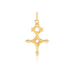 Croix Agad&egrave;s or 750 jaune