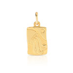 Pendentif zodiaque or 750 jaune Verseau