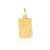 Pendentif zodiaque or 750 jaune Verseau
