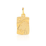 Pendentif zodiaque or 750 jaune Lion