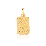 Pendentif zodiaque or 750 jaune Vierge