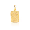 Pendentif zodiaque or 750 jaune Sagittaire