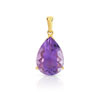 Pendentif or 750 jaune améthyste