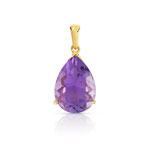 Pendentif or 750 jaune am&eacute;thyste
