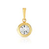 Pendentif or 750 jaune zirconia