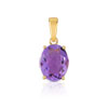 Pendentif or 750 jaune améthyste