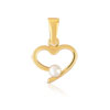 Pendentif or 750 jaune perle de culture de Chine