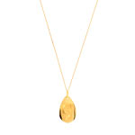 Parure m&eacute;daille et cha&icirc;ne or 750 jaune
