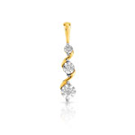 Pendentif 2 ors 750 diamant