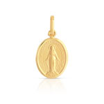 Medaille or 750 jaune Vierge miraculeuse