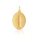 Medaille or 750 jaune Vierge miraculeuse