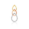 Pendentif 3 ors 750 diamant