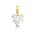Pendentif or 750 jaune et zirconia