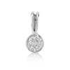 Pendentif or 750 blanc diamant