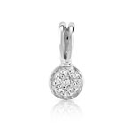 Pendentif or 750 blanc diamant