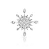 Pendentif or 750 blanc diamant