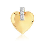 Pendentif 2 ors 750 diamant
