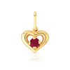 Pendentif or 750 jaune rubis