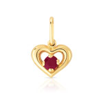 Pendentif or 750 jaune rubis