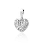 Pendentif or 750 blanc diamant