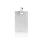 Pendentif personnalisable or 750 blanc