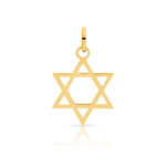 Pendentif or 750 &eacute;toile de David