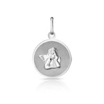 Médaille or 750 blanc