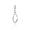 Pendentif or 750 blanc diamant