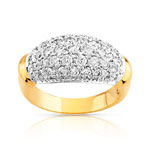 Bague 2 ors 750 diamant