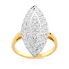 Bague 2 ors 750 diamant
