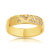 Alliance or 750 jaune diamant