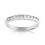 Alliance demi-tour platine 950 diamant