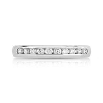 Alliance platine 950 demi-tour diamants 3,33 mm